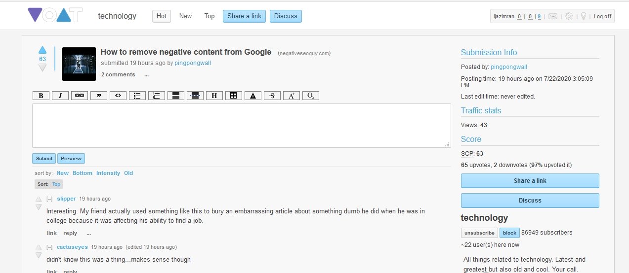 voat.co posting upvotes